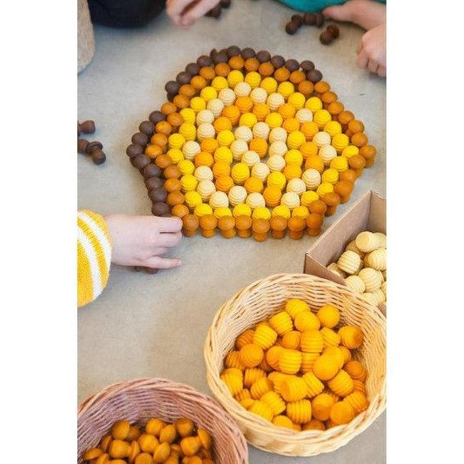 Grapat | Mandala | Honeycomb 36 Pieces | Wooden Toy Set