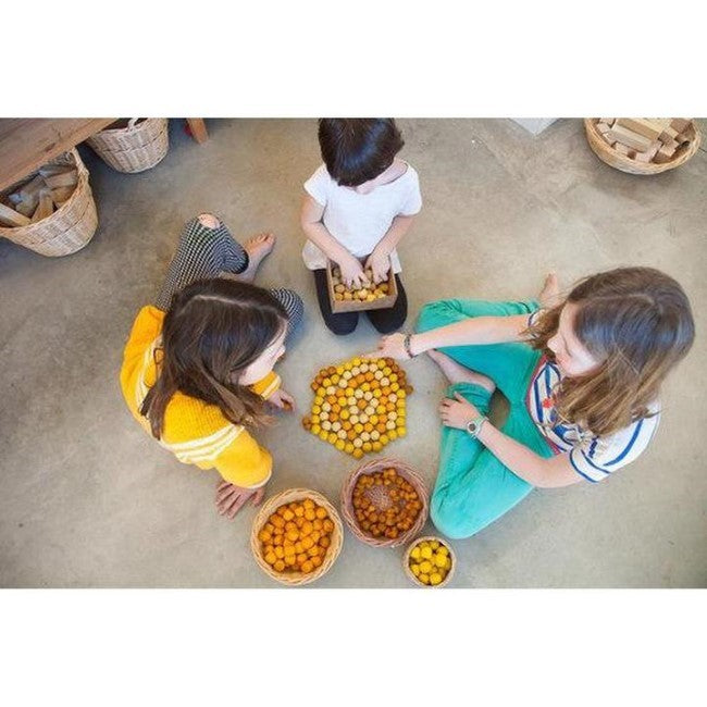 Grapat | Mandala | Honeycomb 36 Pieces | Wooden Toy Set