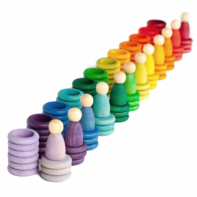 Grapat | Nins Carla | Wooden Peg Doll Toy Set