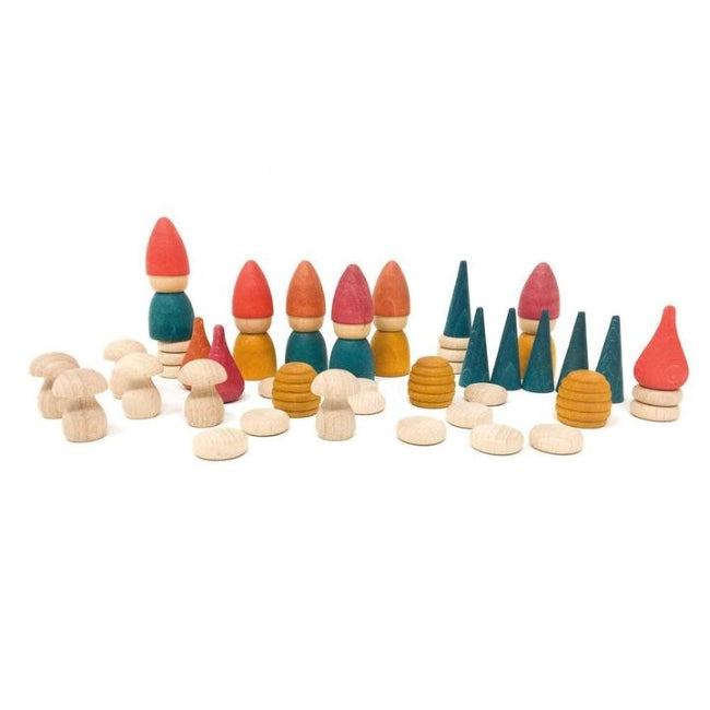Grapat | Nins Tomten | Wooden Toy Set with Mandala Pieces