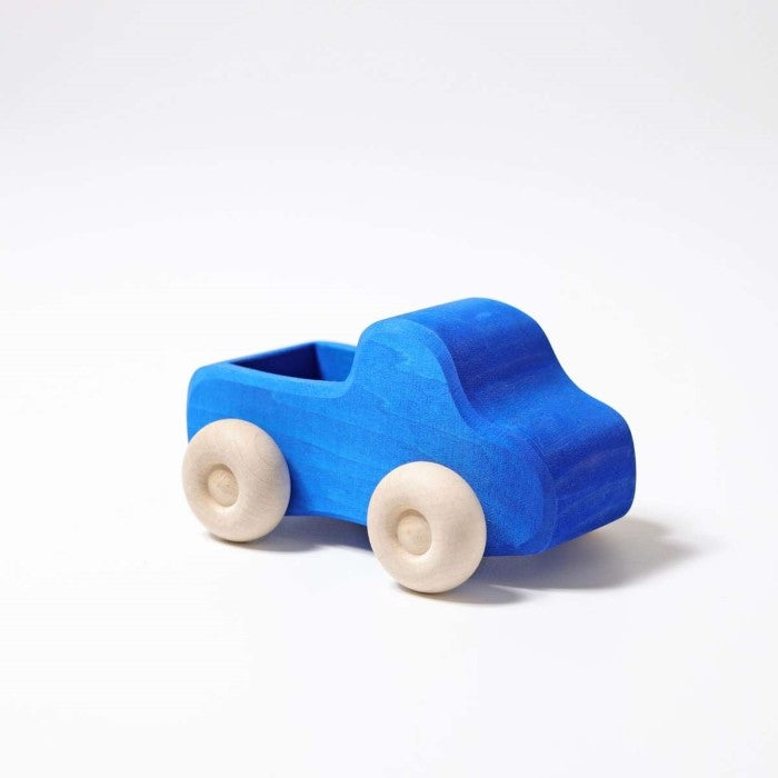 Grimm&#39;s | Small Truck | Blue | Wooden Toy