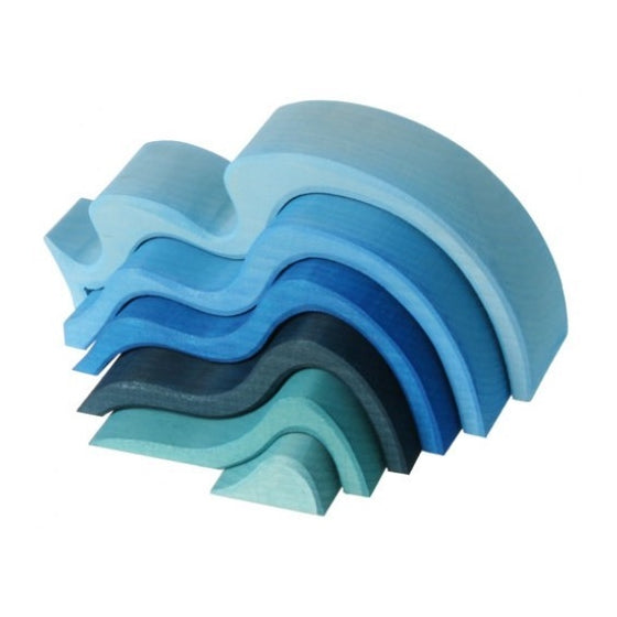 Grimm's | Wooden Stacking Toy | Water | Medium