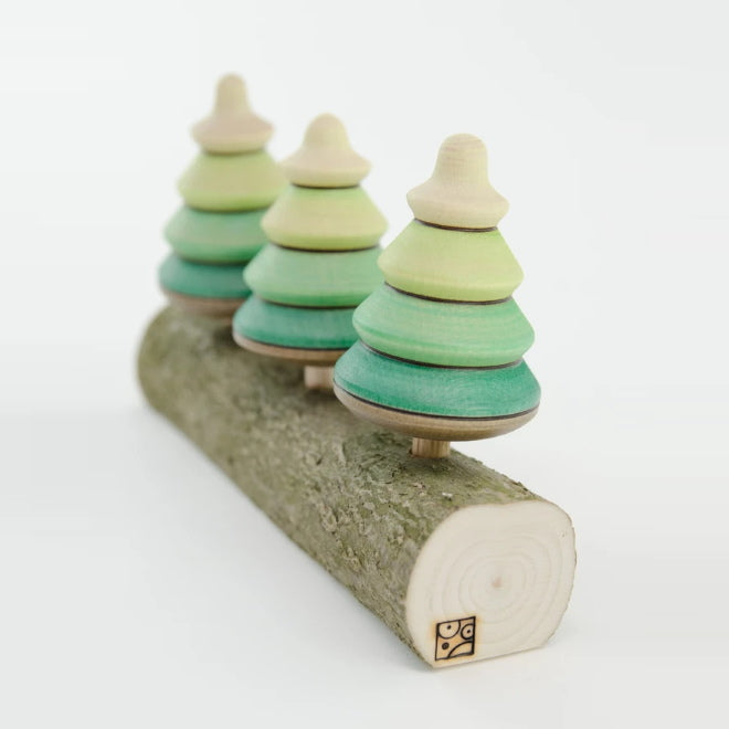 Mader | 3 Tree Spinning Tops on Branch