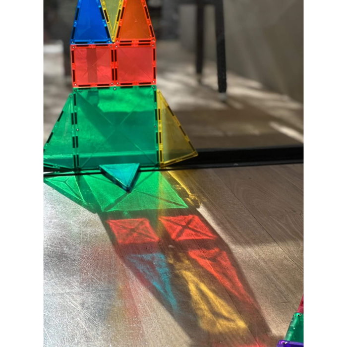 ©playdaysinperth for Milk Tooth Connetix Tiles 212 Piece Rainbow Mega Pack