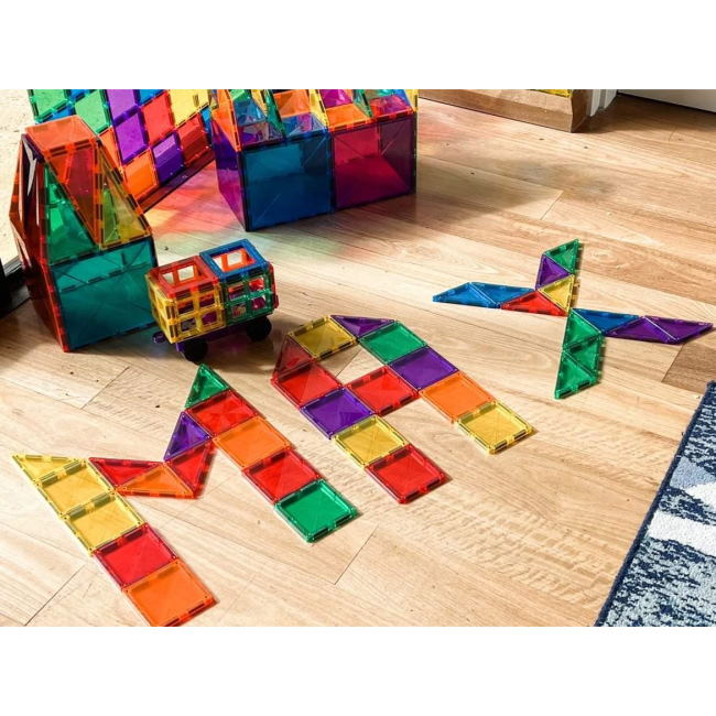 ©playdaysinperth for Milk Tooth Connetix Tiles 212 Piece Rainbow Mega Pack