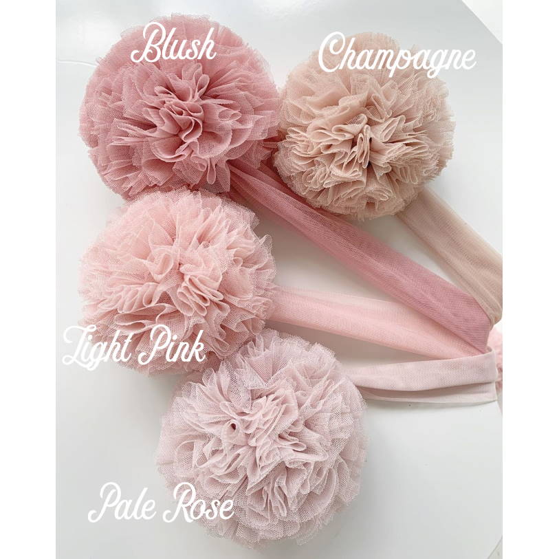 Spinkie Baby | Pom Garland | Pale Rose