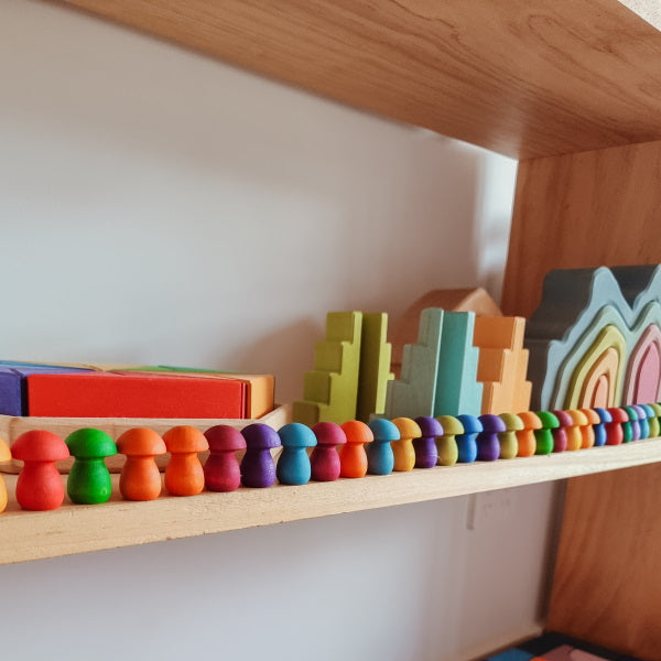 Grimm's | Coral Arch Stacker | Wooden Toy