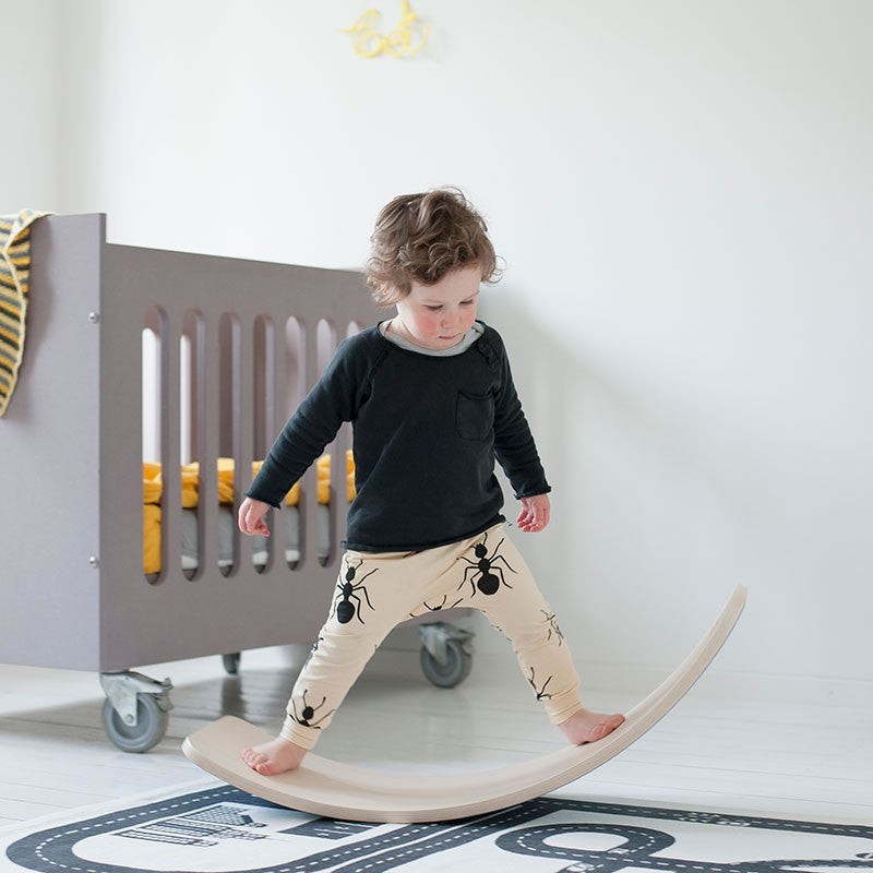 Wobbel Balance Board with Mouse Dark Grey Felt Underside