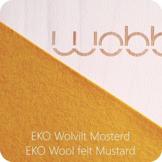 Wobbel Board | Mustard Felt | Rich Golden Yellow Balance Board