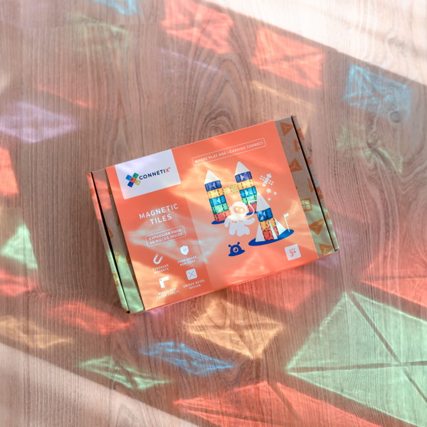 Connetix Tiles | 42 Piece Rainbow Expansion Pack at Milk Tooth