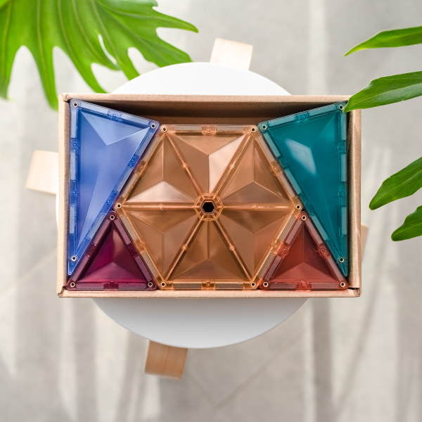 Connetix Tiles | 40 Piece Pastel Geometry Pack at Milk Tooth
