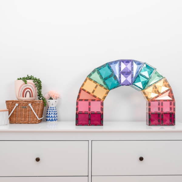 Connetix Tiles | 120 Piece Pastel Creative Pack FREE SHIPPING* at Milk Tooth